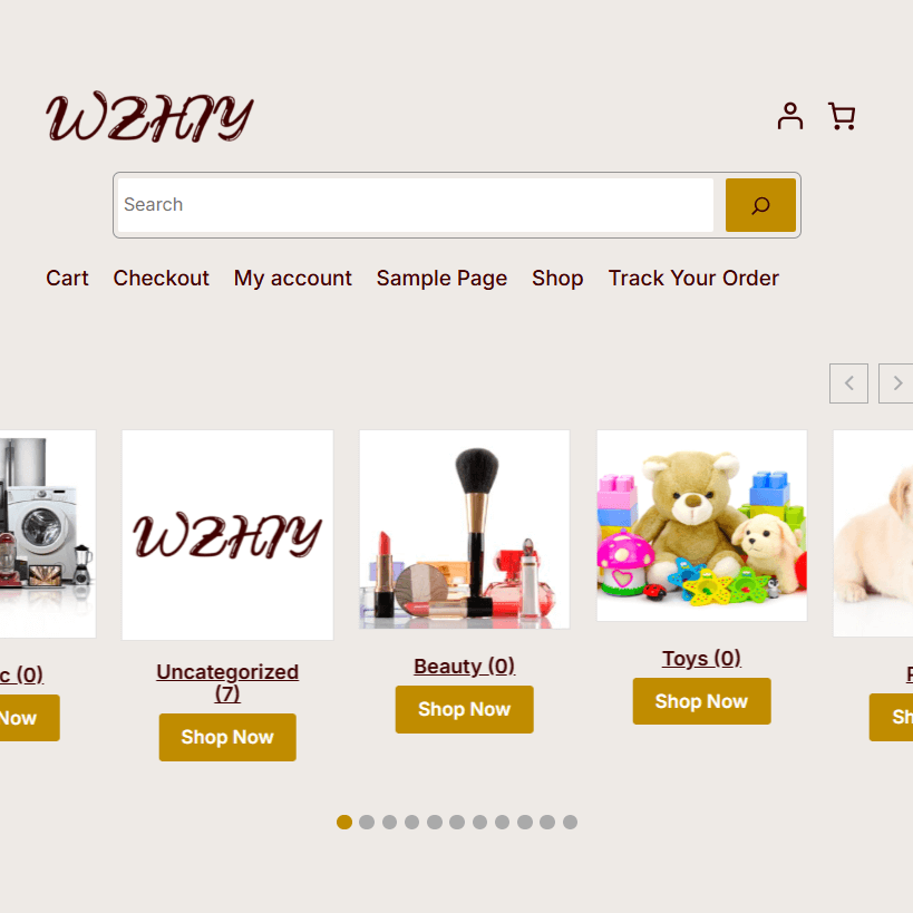 Screenshot of WordPress WooCommerce Online Store